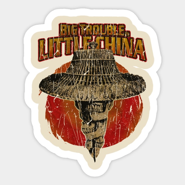 BIG TROUBLE IN LITTLE CHINA RETROO Sticker by garudabot77